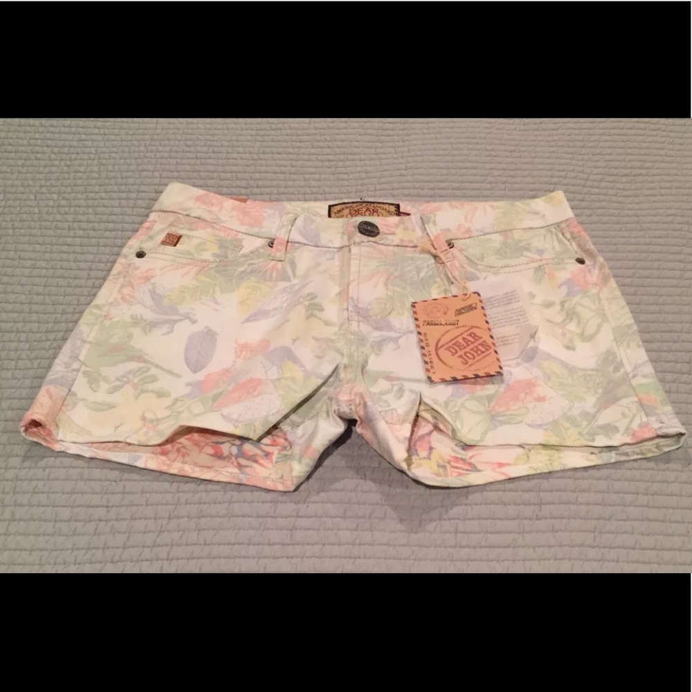 Dear John floral shorts size 29 NEW